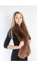 Brown fox fur scarf